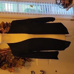 Alexandra +Oak black open front cardigan sweater 3/4 sleeve Large New w/tags …